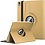 Ntech Hoes Geschikt voor iPad Air 11 inch (2024) M2 Hoes Goud, iPad Air 6th / 5th / 4th Generation Hoes (2024/2022/2020) - 360° draaibare Bookcase