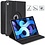 Ntech Hoes Geschikt voor iPad Air 11 inch (2024) M2 Hoes Donker Blauw, iPad Air 6th / 5th / 4th Generation Hoes (2024/2022/2020) - 360° draaibare Bookcase
