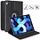 Ntech Hoes Geschikt voor iPad Air 11 inch (2024) M2 Hoes Licht Blauw, iPad Air 6th / 5th / 4th Generation Hoes (2024/2022/2020) - 360° draaibare Bookcase