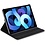 Ntech Hoes Geschikt voor iPad Air 11 inch (2024) M2 Hoes Licht Blauw, iPad Air 6th / 5th / 4th Generation Hoes (2024/2022/2020) - 360° draaibare Bookcase