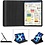 Ntech Hoes Geschikt voor iPad Air 11 inch (2024) M2 Hoes Rood, iPad Air 6th / 5th / 4th Generation Hoes (2024/2022/2020) - 360° draaibare Bookcase
