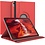 Ntech Hoes Geschikt voor iPad Air 11 inch (2024) M2 Hoes Rood, iPad Air 6th / 5th / 4th Generation Hoes (2024/2022/2020) - 360° draaibare Bookcase