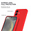 Ntech Hoesje geschikt voor Samsung Galaxy S25 Hoesje siliconen Rood zacht TPU backcover - Met gehard glas screenprotector Galaxy S25 / S24 - 2 stuks