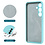 Ntech Hoesje geschikt voor Samsung Galaxy S25 Hoesje siliconen Mint Groen zacht TPU backcover - Met gehard glas screenprotector Galaxy S25 / S24 - 2 stuks