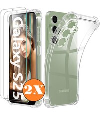 Ntech Hoesje geschikt voor Samsung Galaxy S25 Hoesje transparant