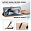 Ntech Hoesje geschikt voor Samsung Galaxy S25 Ultra bookcase Goud - Met screenprotector tempered glass Galaxy S25 Ultra - 2x