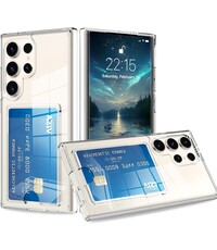 Ntech Transparant hoesje met Pasjeshouder geschikt voor Samsung Galaxy S25 Ultra