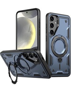 Ntech Magsafe Hoesje Geschikt voor Samsung Galaxy S25 Plus Hoesje Navy