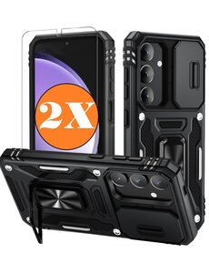 Ntech Hoesje Geschikt voor Samsung Galaxy S25 / S24 hoesje backcover Zwart