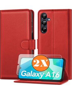 Ntech Hoesje geschikt voor Samsung Galaxy A16 4G / 5G hoesje Rood