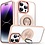 Ntech Magsafe Hoesje Geschikt voor iPhone 14 Pro Max hoesje Transparant Rose Goud - Met Ring houder iPhone 14 Pro Max Telefoonstandaard