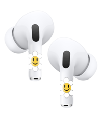 Ntech Airpods Stickers Geschikt voor Airpods Pro / 2 Pro stickers Yellow Smiley Face