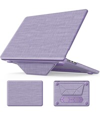 Ntech Hoes Geschikt voor MacBook Pro 14 Inch M4 2024 Hoes Paars