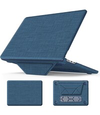 Ntech Hoes Geschikt voor MacBook Pro 14 Inch M4 2024 Hoes Navy