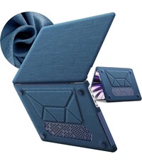 Ntech Hoes Geschikt voor Macbook New Pro 13 inch Hoes Navy