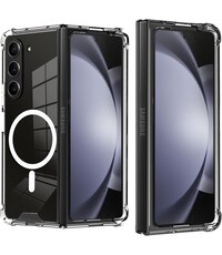 Ntech MagSafe hoesje Geschikt voor Samsung Galaxy Z Fold 6 Transparant Silicone