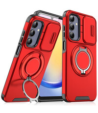 Ntech Hoesje Geschikt voor Samsung Galaxy A15 hoesje Rood