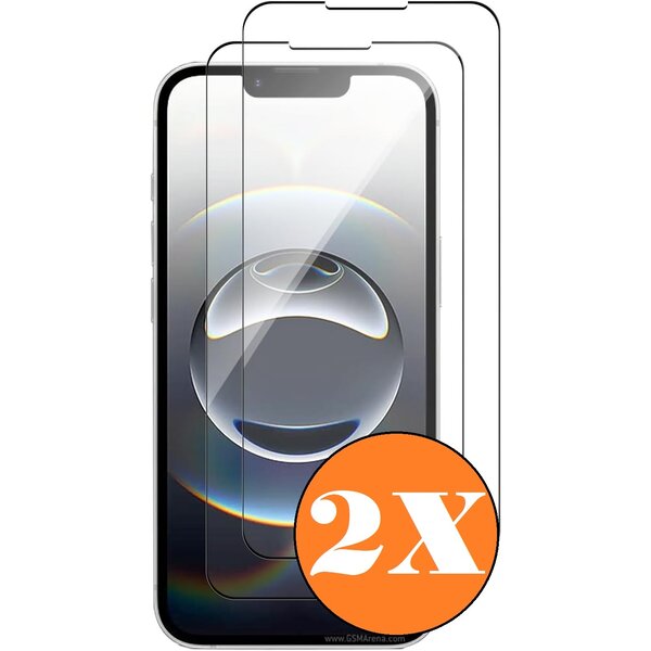 Ntech Screenprotector geschikt voor iPhone 16e / iPhone 17e - gehard Glas - iPhone SE4 2025 / iPhone 14/13/13 Pro screenprotector Tempered Glass - 2 Stuks