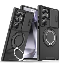 Ntech Hoesje Geschikt voor Samsung Galaxy S24 Ultra hoesje Zwart