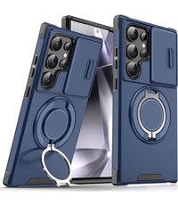 Ntech Hoesje Geschikt voor Samsung Galaxy S24 Ultra hoesje Blauw