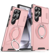 Ntech Hoesje Geschikt voor Samsung Galaxy S24 Ultra hoesje Rose Goud