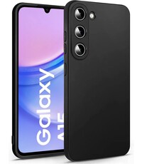 Ntech Samsung Galaxy A15 siliconen TPU hoesje Zwart
