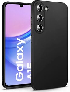 Ntech Samsung Galaxy A15 siliconen TPU hoesje Zwart