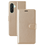 Ntech Hoesje Geschikt Voor Samsung Galaxy A26 Hoesje met Pasjeshouder – bookcase Portemonnee - Goud