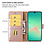 Ntech Hoesje Geschikt Voor Samsung Galaxy A26 Hoesje met Pasjeshouder – bookcase Portemonnee - Rosegoud