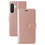 Ntech Hoesje Geschikt Voor Samsung Galaxy A26 Hoesje met Pasjeshouder – bookcase Portemonnee - Rosegoud