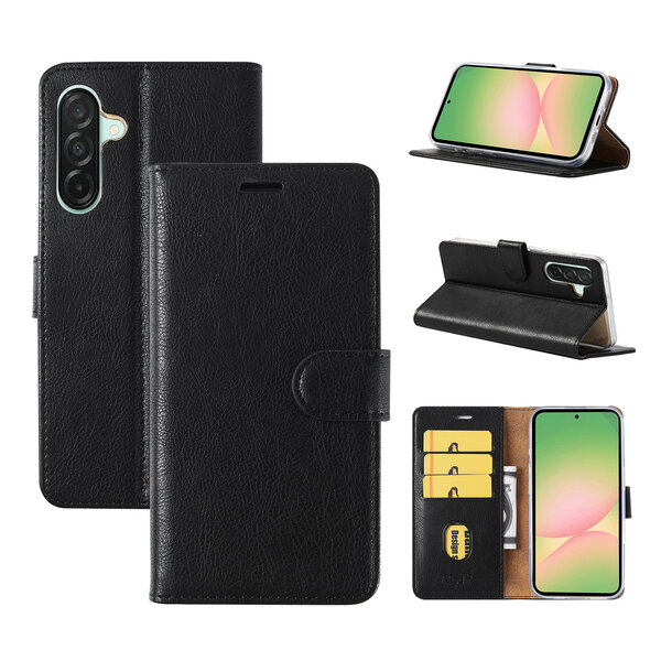 Ntech Hoesje Geschikt Voor Samsung Galaxy A56 Hoesje met Pasjeshouder - bookcase Portemonnee - Zwart