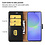 Ntech Hoesje geschikt voor Samsung Galaxy A36 bookcase Zwart - Met screenprotector tempered glass Galaxy A36 - 2x