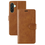 Ntech Hoesje geschikt voor Samsung Galaxy A36 bookcase Bruin - Met screenprotector tempered glass Galaxy A36 - 2x