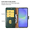 Ntech Hoesje geschikt voor Samsung Galaxy A36 bookcase Groen - Met screenprotector tempered glass Galaxy A36 - 3x