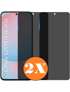 Ntech Privacy screenprotector Geschikt voor Samsung Galaxy A56 / A36 / S24 FE screenprotector