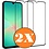 Ntech Full Cover Screenprotector geschikt voor Samsung Galaxy A26 5G Zwart 2pack | Volledige Beschermglas Tempered Glass | Samsung Galaxy A26 5G Screenprotector