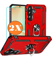 Ntech Hoesje Geschikt voor Samsung Galaxy A56 5G Hoesje Rood