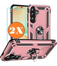 Ntech Hoesje Geschikt voor Samsung Galaxy A56 5G Hoesje Rose Goud