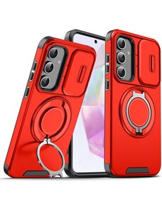 Ntech Hoesje Geschikt voor Samsung Galaxy A56 / A36 hoesje Rood