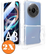 Ntech Hoesje Geschikt voor Xiaomi Redmi A3 hoesje transparant Anti Shock