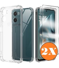 Ntech Hoesje Geschikt voor Motorola Moto G05/ E15 hoesje transparant Anti