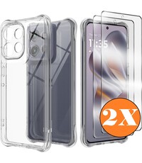 Ntech Hoesje Geschikt voor Motorola Moto G15 hoesje transparant Anti Shock