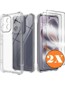 Ntech Hoesje Geschikt voor Motorola Moto G15 hoesje transparant Anti Shock