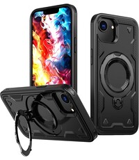 Ntech Magsafe Hoesje Geschikt voor iPhone 16e / iPhone 17e Hoesje Zwart