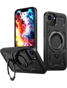 Ntech Magsafe Hoesje Geschikt voor iPhone 16e Hoesje Zwart