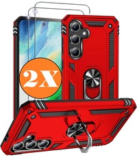 Ntech Hoesje Geschikt voor Samsung Galaxy A36 5G Hoesje Rood