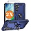 Ntech Hoesje Geschikt voor Samsung Galaxy A36 5G Hoesje Blauw Anti-Shock Hybrid Armor hoesje Met Draaibare Ring Houder - Samsung A36 Screenprotector 2 pack
