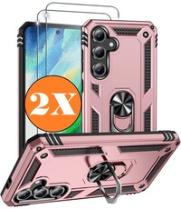 Ntech Hoesje Geschikt voor Samsung Galaxy A36 5G Hoesje Rose Goud