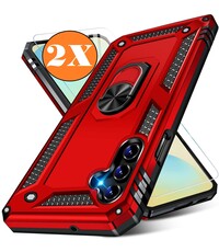 Ntech Hoesje Geschikt voor Samsung Galaxy A26 5G Hoesje Rood