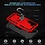 Ntech Hoesje Geschikt voor Samsung Galaxy A26 5G Hoesje Rood Anti-Shock Hybrid Armor hoesje Met Draaibare Ring Houder - Samsung A26 Screenprotector 2 pack